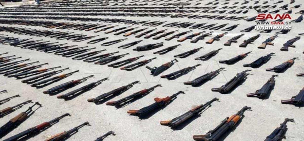Syrian security seize large quantity of weapons in Daraa - السلطات السورية تصادر كميات كبيرة من اﻷسلحة في درعا