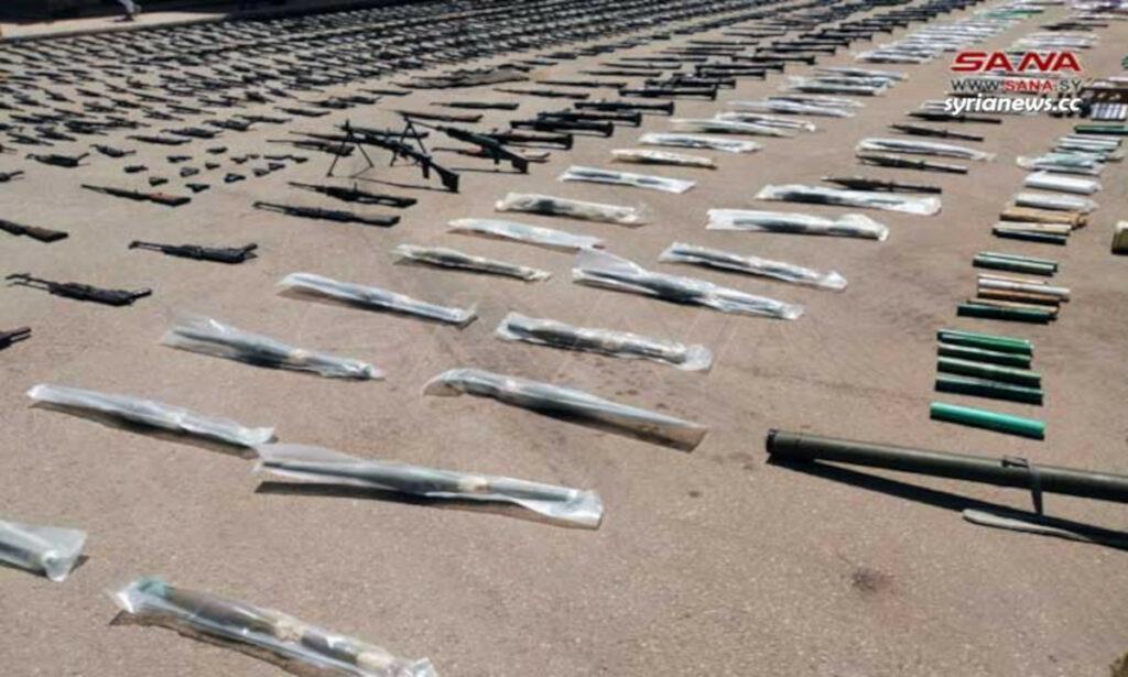 Syrian security seize large quantity of weapons in Daraa - السلطات السورية تصادر كميات كبيرة من اﻷسلحة في درعا