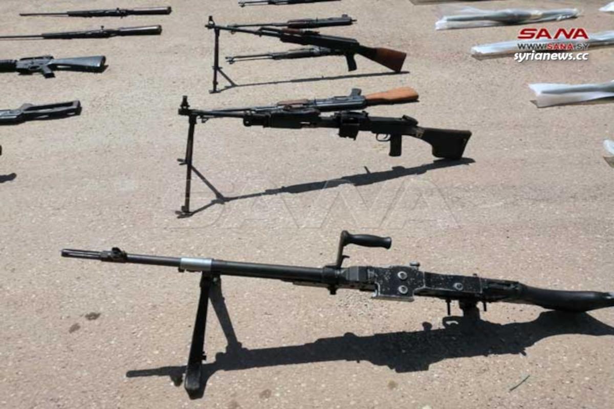 Syrian security seize large quantity of weapons in Daraa - السلطات السورية تصادر كميات كبيرة من اﻷسلحة في درعا