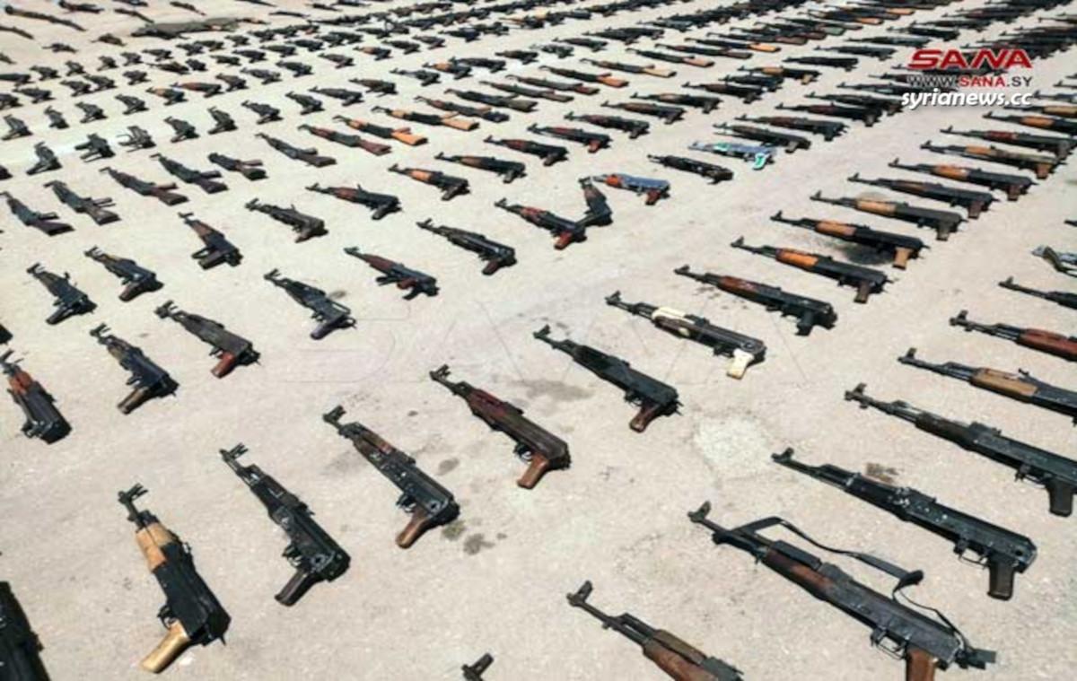 Syrian security seize large quantity of weapons in Daraa - السلطات السورية تصادر كميات كبيرة من اﻷسلحة في درعا