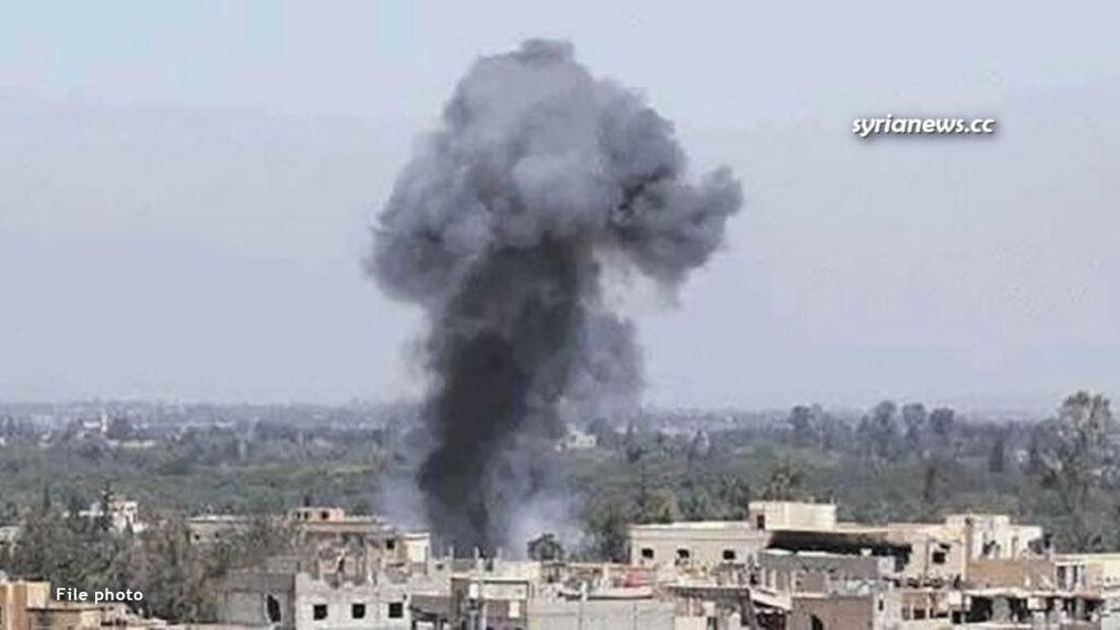 Terrorist Explosion in Daraa - file photo انفجار ارهابي في درعا - أرشيف