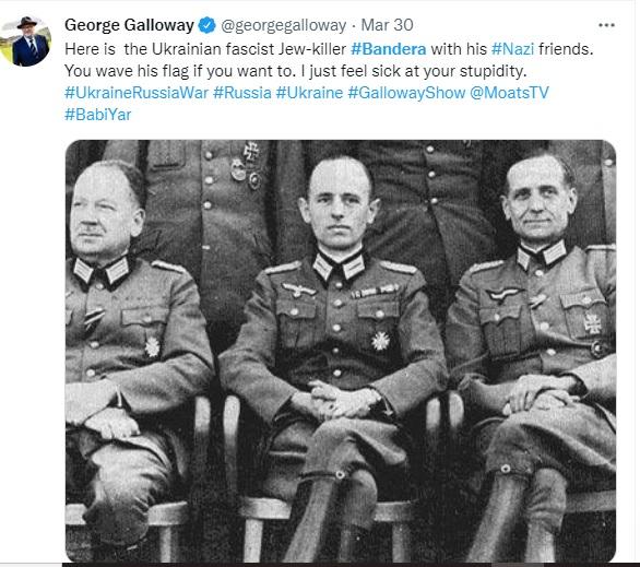 Ukraine Nazi Bandera hero.