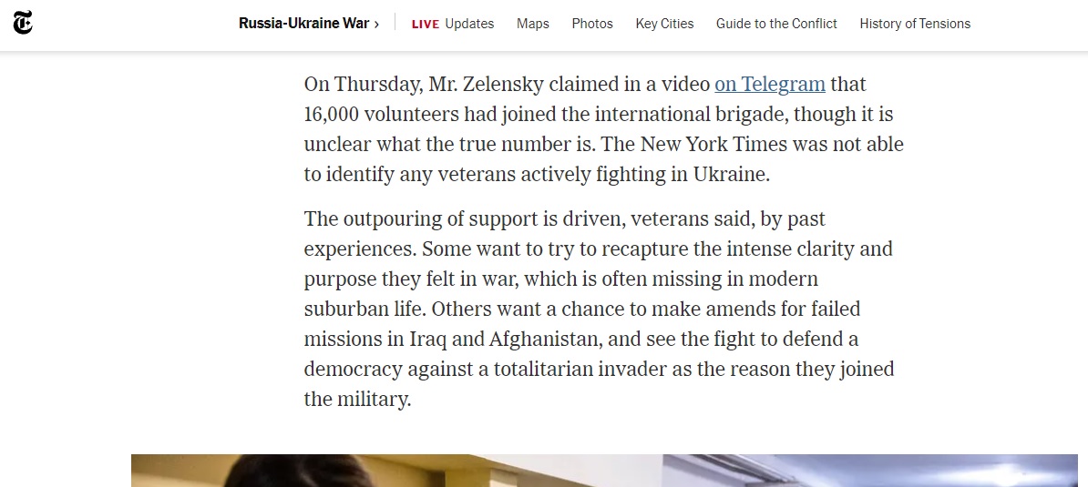 American story of a man driven by altruism to go to battle in Ukraine. Really.