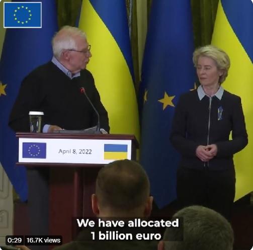 In Kiev, Ukraine EU officially came out of the NATO closet.