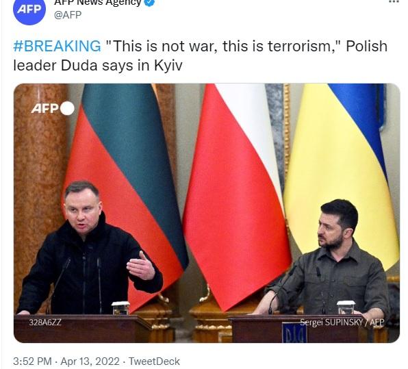 NATO Pole visits Ukraine.