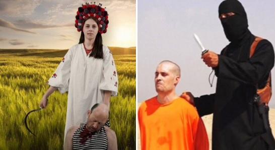 Ukraine Nazis bear a strong resemblance to ISIS terrorists in Syria.