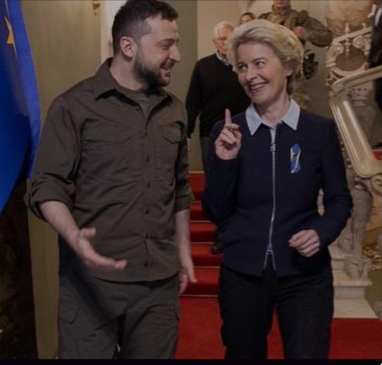 Zelensky & Leyen in Kieve, Ukraine.