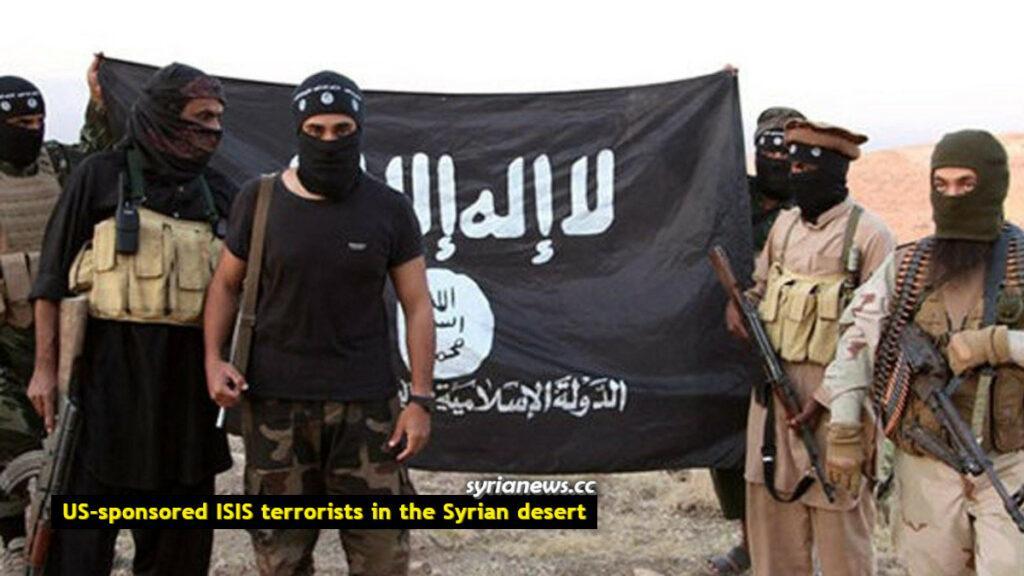 US-sponsored ISIS (ISIL) -affiliated terrorists in the Syrian desert - عناصر داعش المدعومين امريكيا في الصحراء السورية