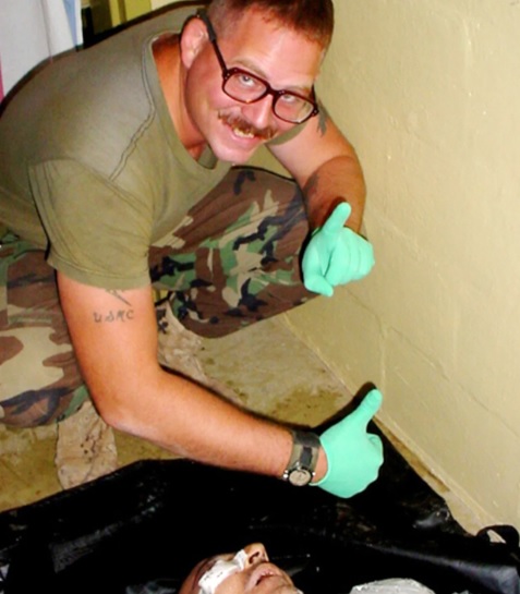 American necrophiliac in Abu Ghraib.