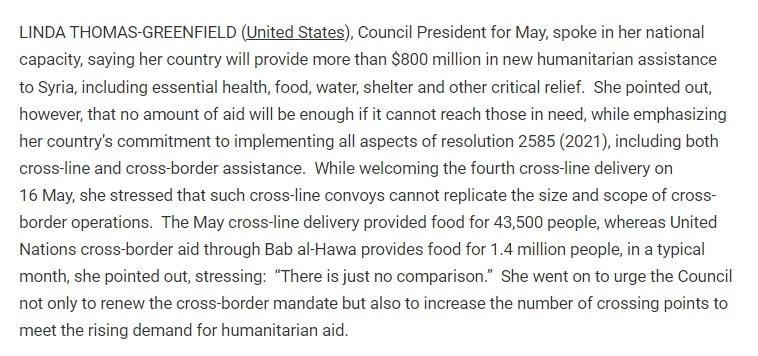 US sings the same imperialist song about Syria at every UNSC meeting.