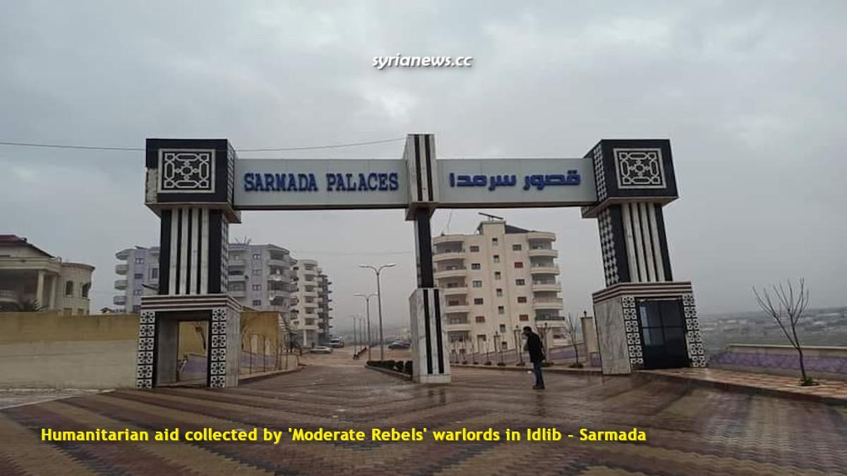 Humanitarian aid collected by 'Moderate Rebels' warlords in Idlib - Sarmada
