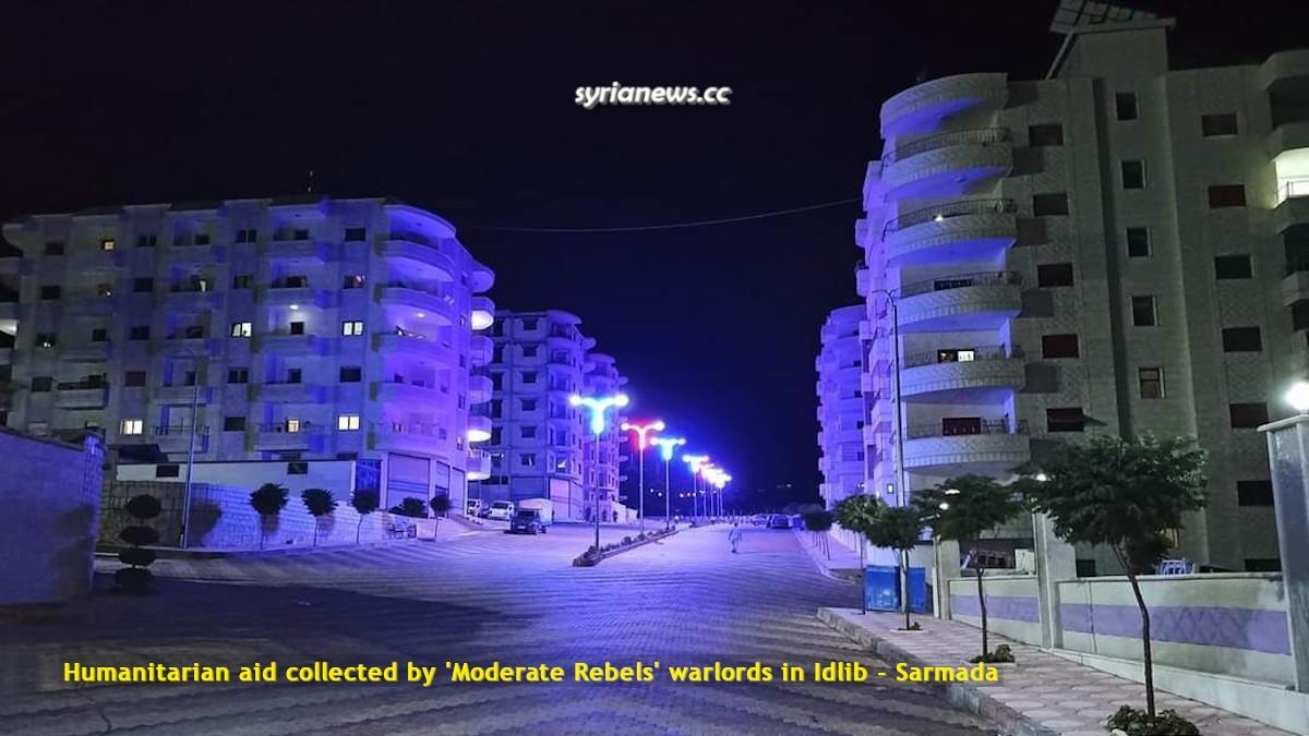 Humanitarian aid collected by 'Moderate Rebels' warlords in Idlib - Sarmada