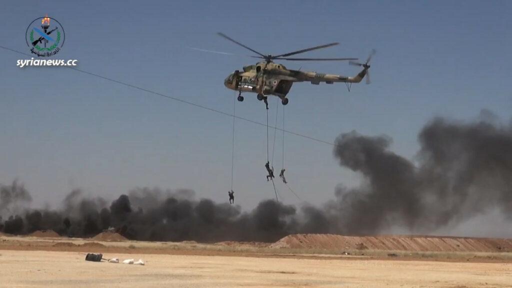 Syrian Arab Army Special Forces Drill تدريب بالذخيرة الحية للجيش العربي السوري قوات خاصة