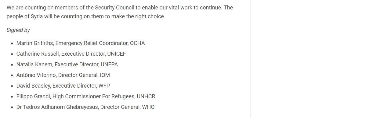 These UN humanitarians out to save Syria are all affiliated with the WEF.