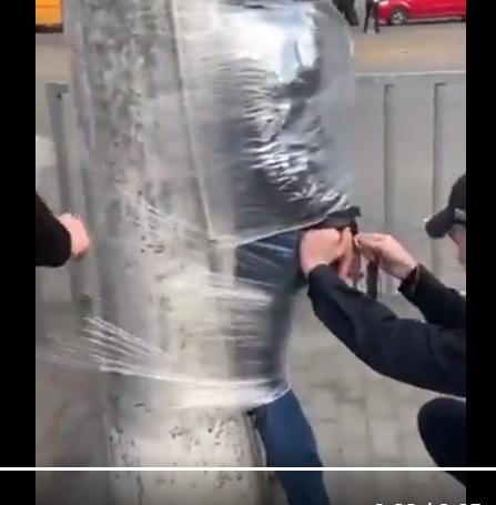 Who are the degenerates in Ukraine obsessed w/Saran wrap suffocation & anal rape w/a foreign object?