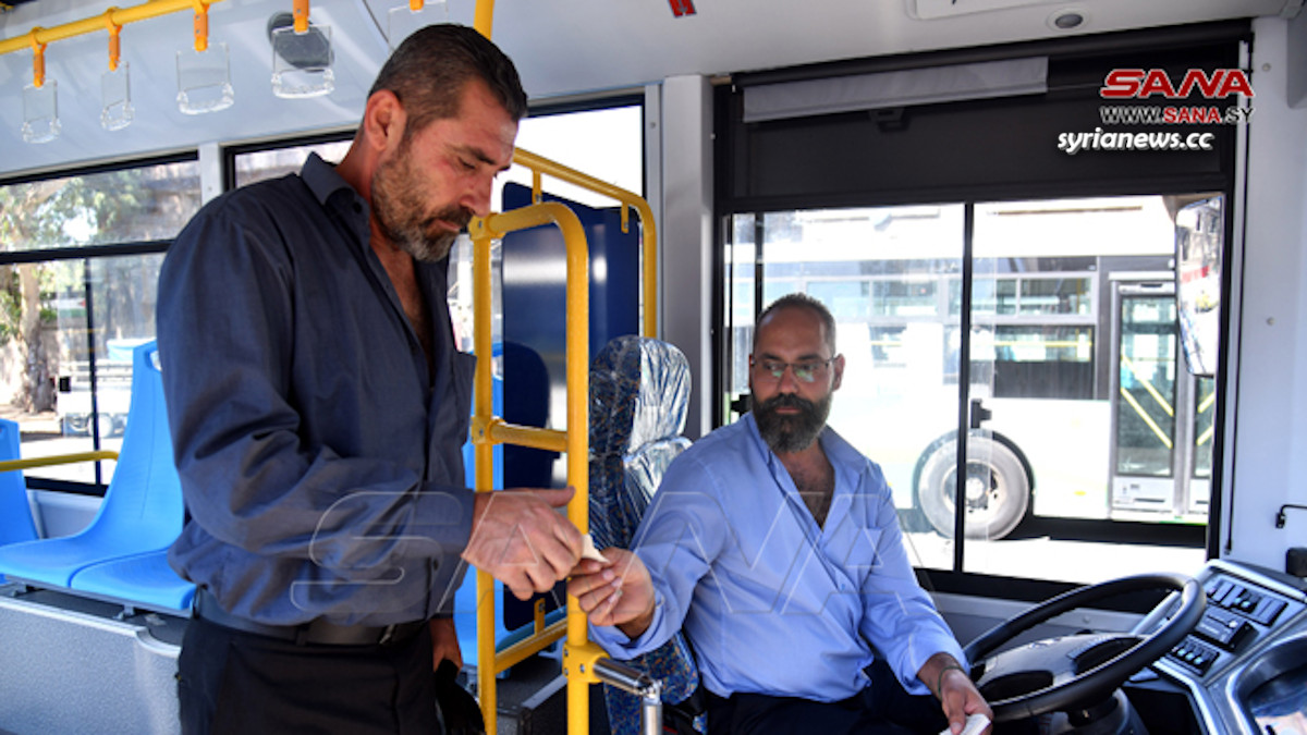 Damascus Public Transport puts 30 buses in service نقل دمشق تضع 30 باصاً جديداً بالخدمة