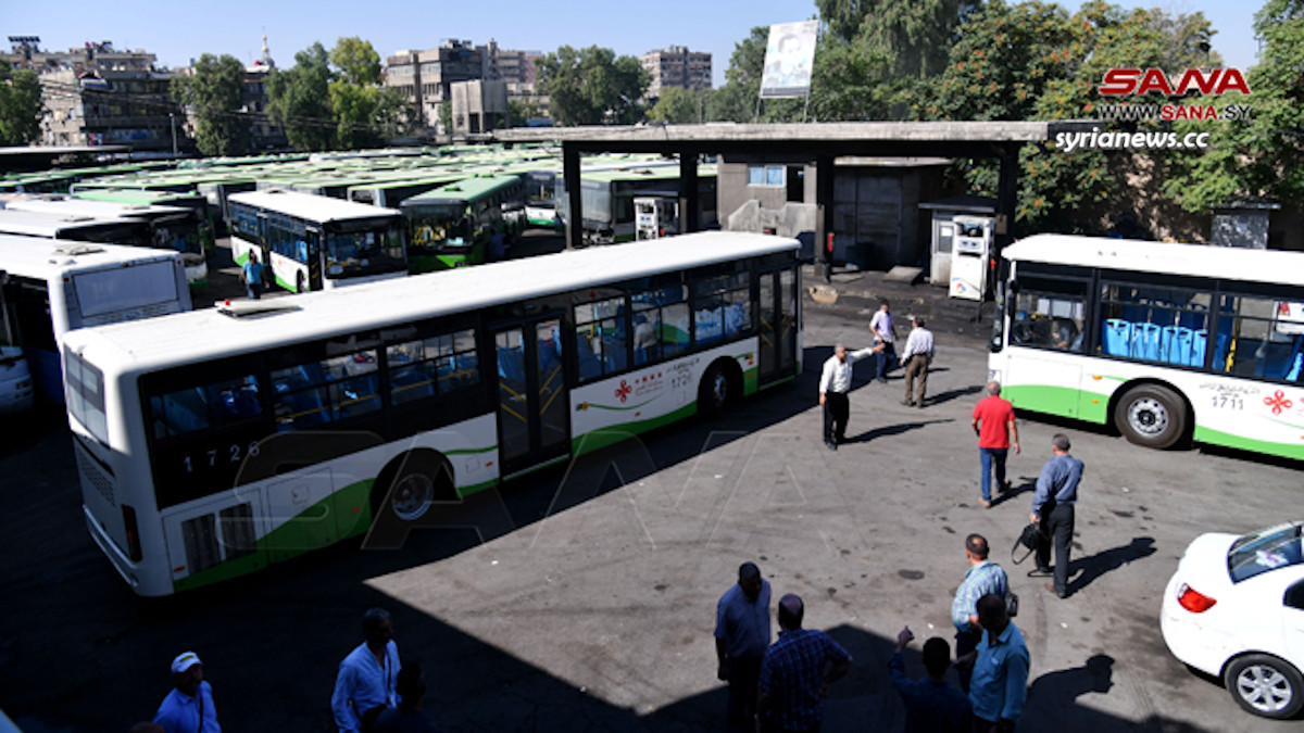 Damascus Public Transport puts 30 buses in service نقل دمشق تضع 30 باصاً جديداً بالخدمة