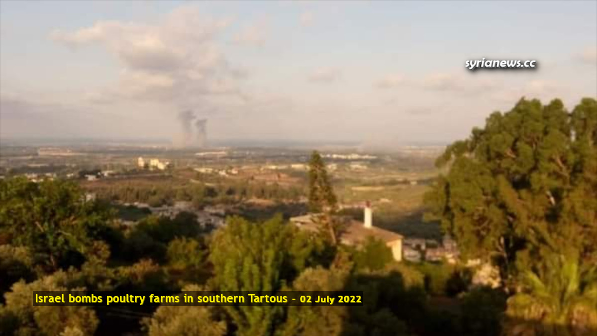 Israel Bombs Chicken Hens in Southern Tartous - Syria عدوان اسرائيلي على جنوب طرطوس - سورية