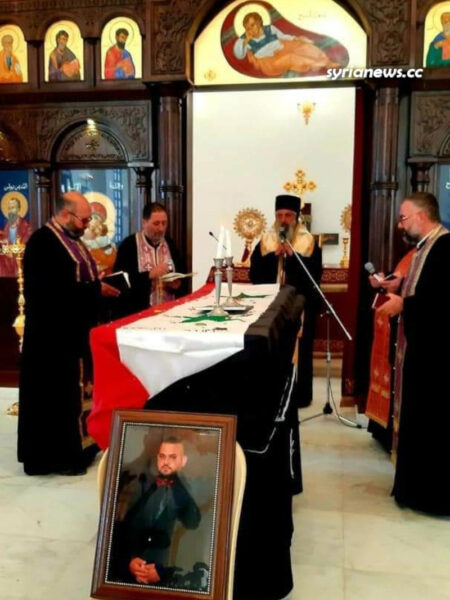 NATO terrorists bomb church inauguration ceremony in Hama countryside إرهابيو الناتو يقصفون حفل افتتاح كنيسة آية صوفيا في السقيلبية حماه سورية