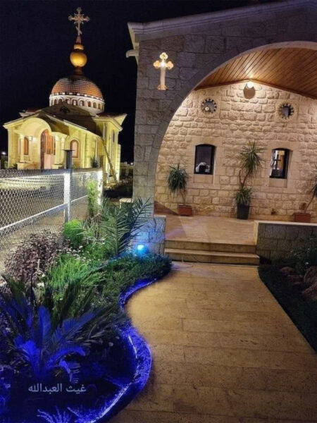 NATO terrorists bomb church inauguration ceremony in Hama countryside إرهابيو الناتو يقصفون حفل افتتاح كنيسة آية صوفيا في السقيلبية حماه سورية