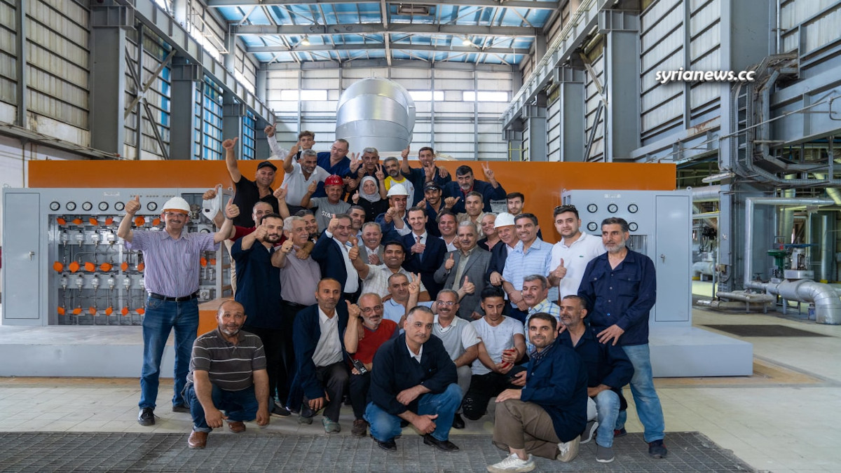 President Assad Tours Newly Reconstructed Aleppo Thermal Power Station الرئيس بشار الأسد يشارك بإعادة تشغيل المحطة الكهربائية في حلب