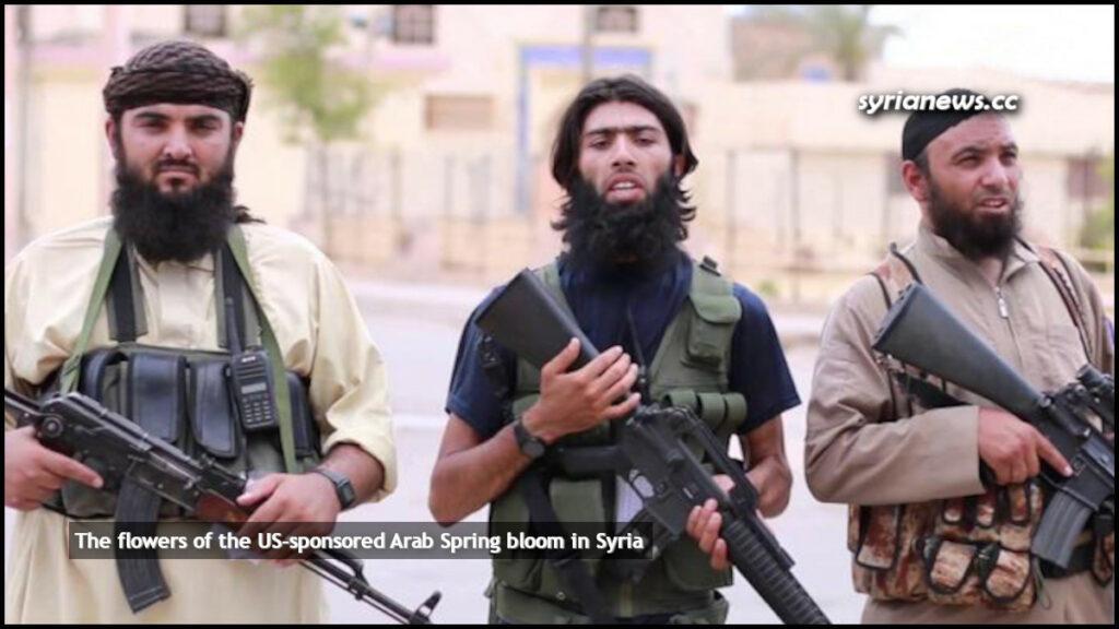 Remnants of the US-sponsored Al Qaeda and ISIS ISIL terrorists in Syria فلول إرهابيي القاعدة وداعش المدعومين أمريكياً في سورية