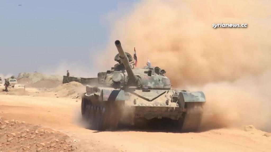Syrian Arab Army SAA military drill with Russian Army مناورات بالذخيرة الحية للجيش العربي السوري مع الجيش الروسي