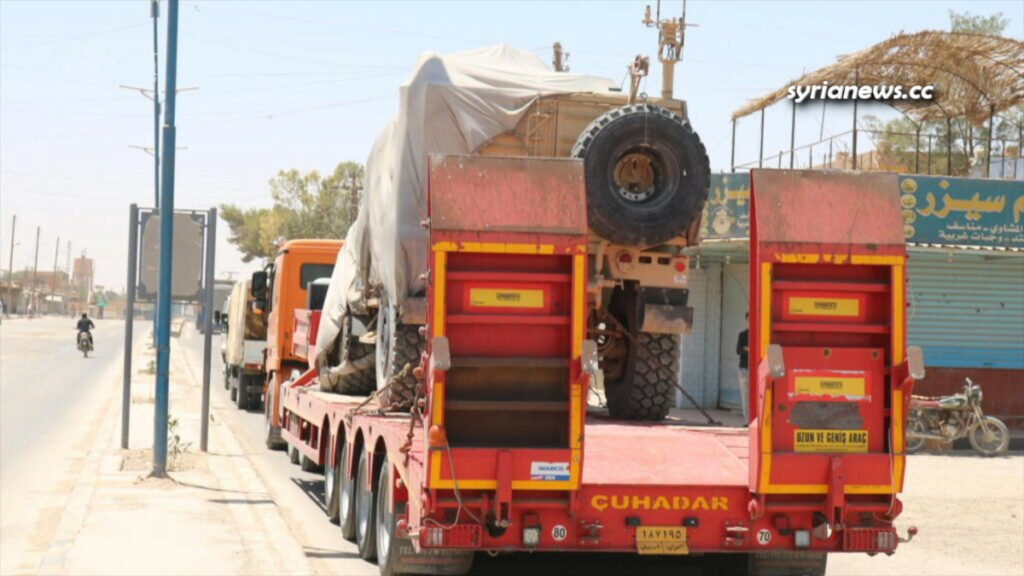US army smuggles dozens of trucks laden with weapons - armored vehicles and military gears into Syria from Iraq