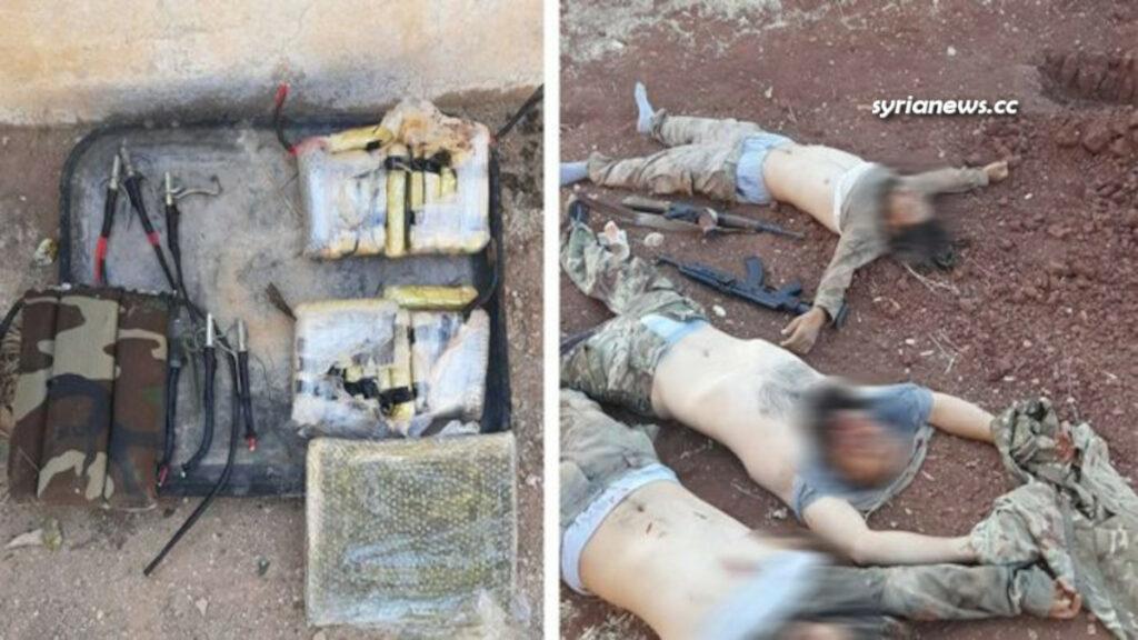 ISIS ISIL Daesh terrorists eliminated by the Syrian Arab Army SAA in Idlib