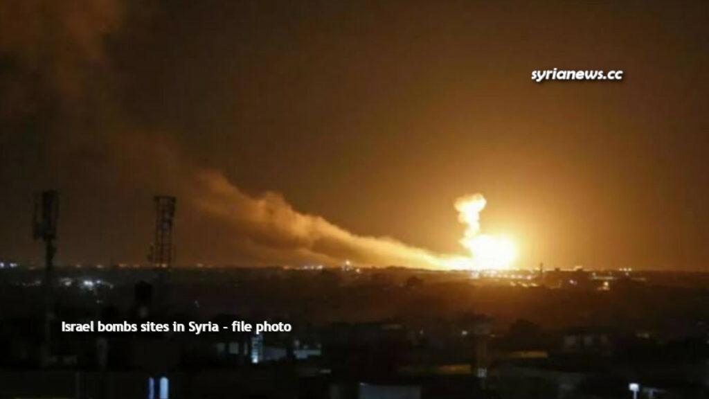 Israel bombs sites in Syria - file photo - عدوان اسرائيلي جديد على سورية