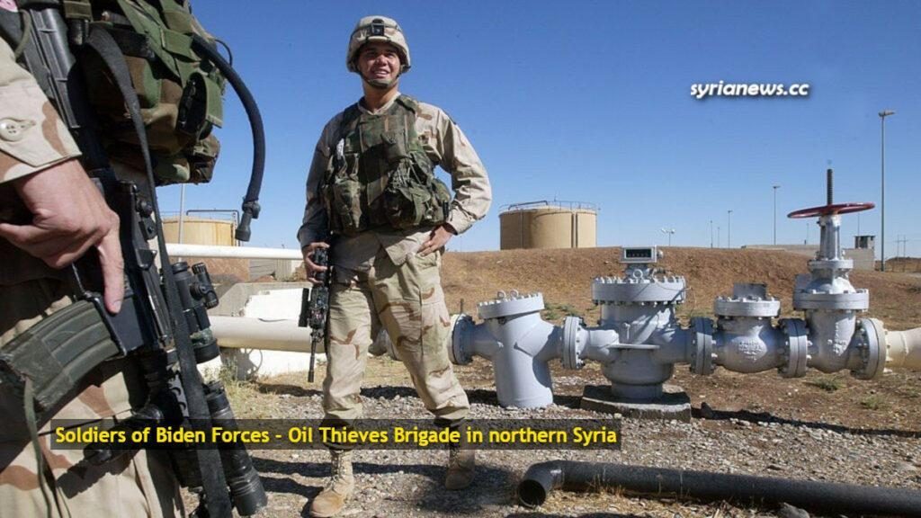 Soldiers of Biden Forces - Oil Thieves Brigade in northern Syria - file photo
