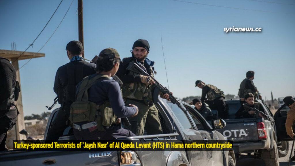 Turkey sponsored Al Qaeda Levant Jaysh Nasr HTS in Hama Syria