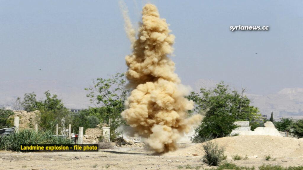 landmine explosion Syria file photo Al Qaeda - ISIS - FSA