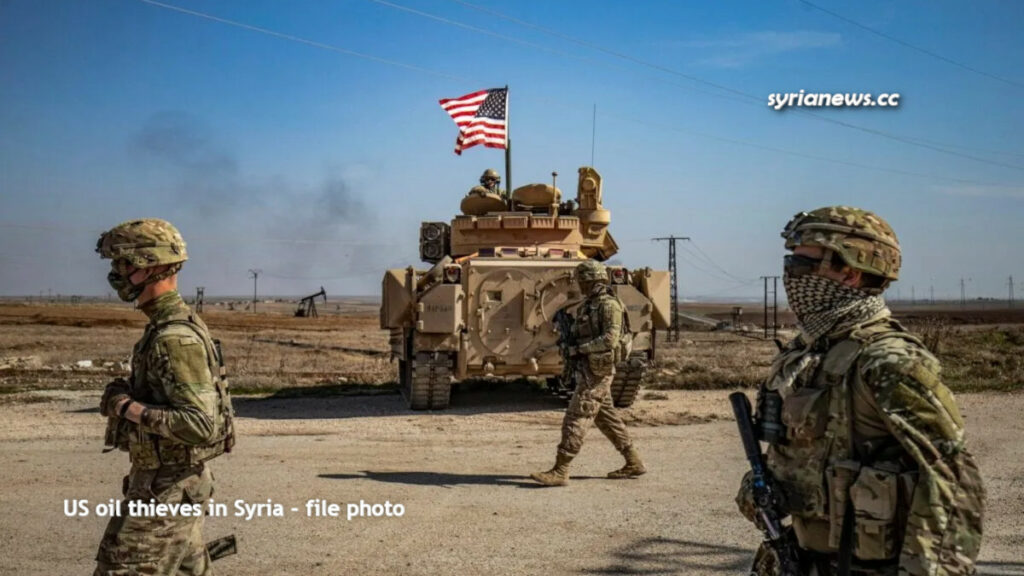 US Army oil thieves in Syria - file photo