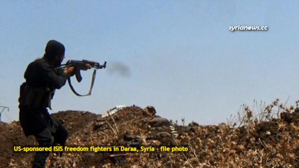 US-sponsored ISIS freedom fighters in Daraa, Syria - file photo