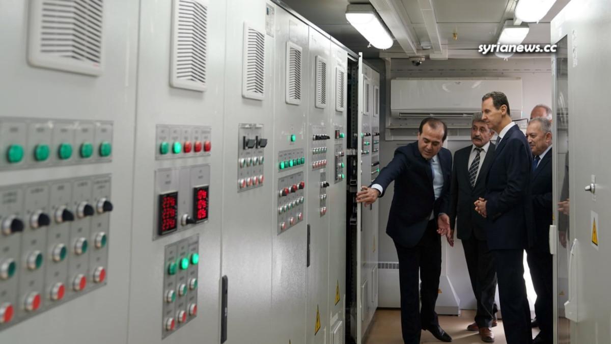 Syria Rebuilding: Assad Inaugurates Relaunch of Gas Turbines