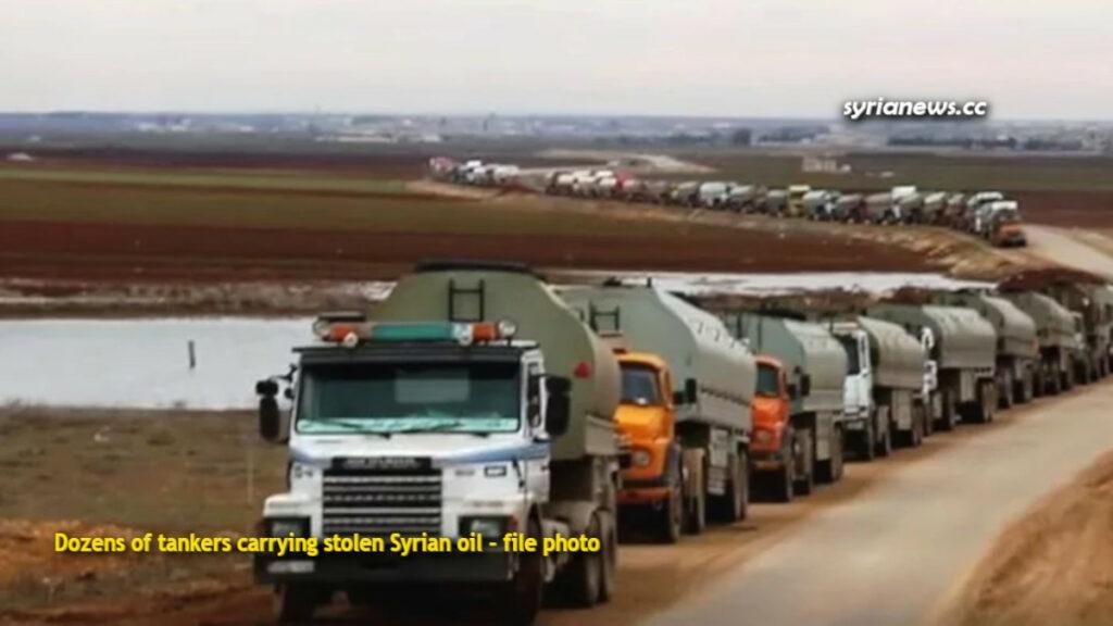 US Army and Kurdish SDF terrorists stealing Syrian oil - الجيش الأمريكي وميليشيات قسد يسرقون النفط السوري