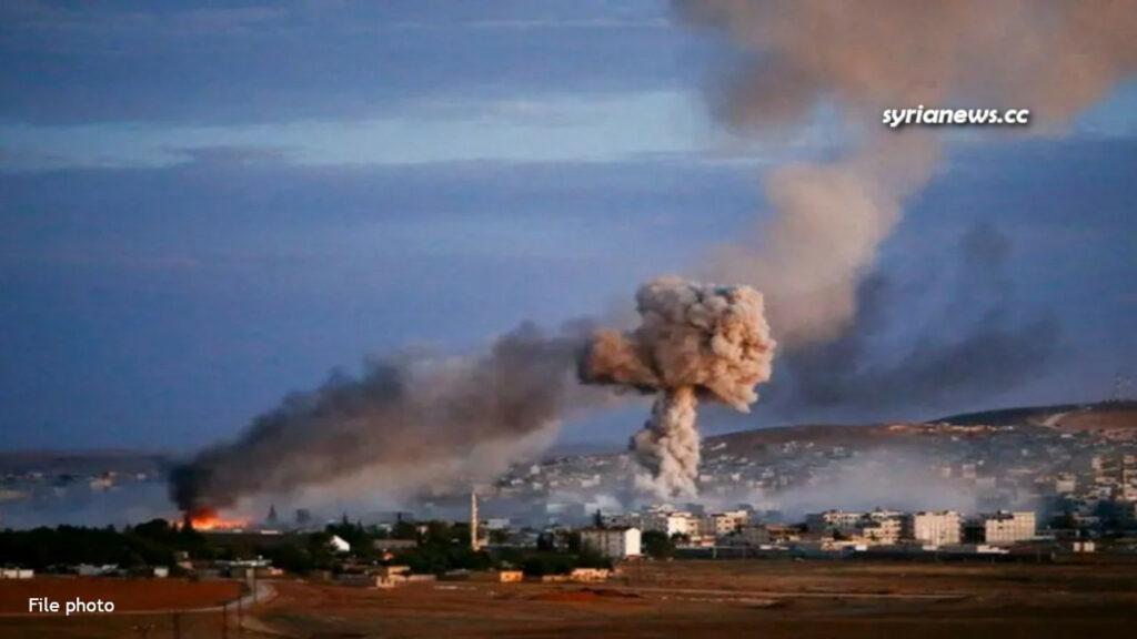 Israel bombs Syria - file photo - عدوان اسرائيلي على سوريا