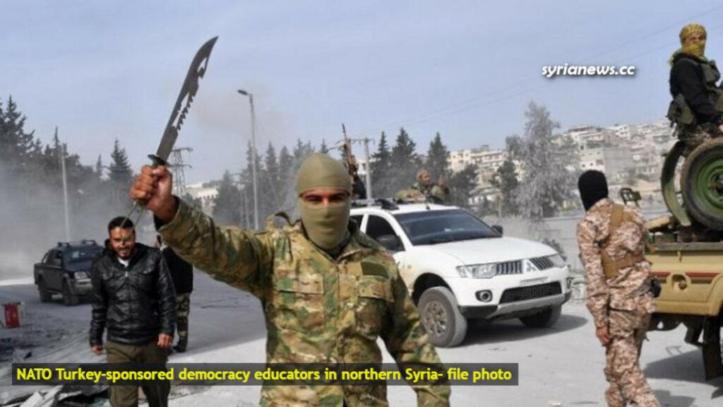 NATO Turkey Army and al Qaeda ISIS proxy terrorists in northern Syria