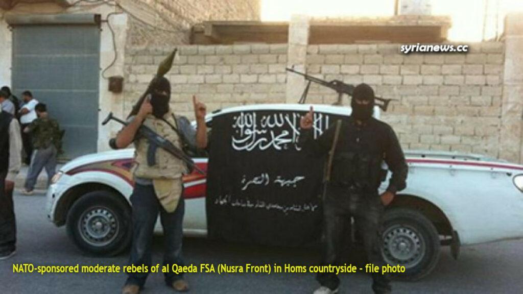 NATO-sponsored moderate rebels of al Qaeda FSA in Homs countryside