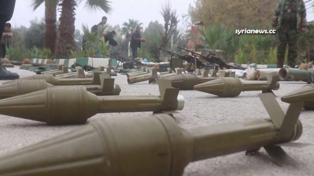 Syrian Arab Army SAA discovers large ISIS weapons and munition depot in Deir Ezzor -الجيش العربي السوري يعثر على كميات كبيرة من اﻷسلحة والذخائر الخاصة بتنظيم داعش في دير الزور