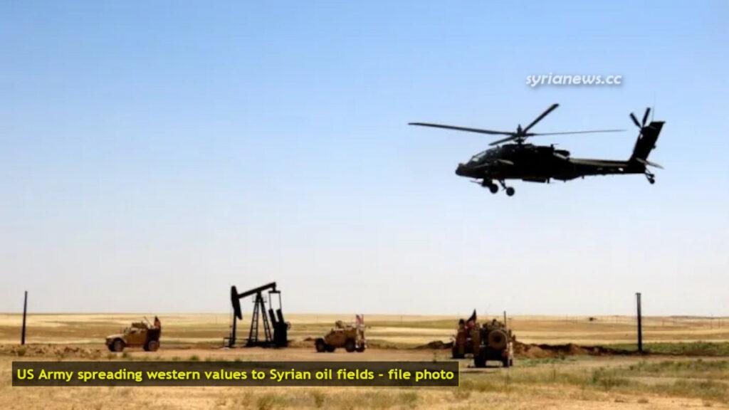 US Army spreading western values to Syrian oil fields - file photo