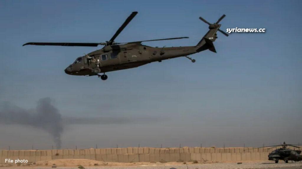 US army military helicopters in Syria - حوامات طائرات هليكوبتر تابعة للجيش الامريكي في سورية