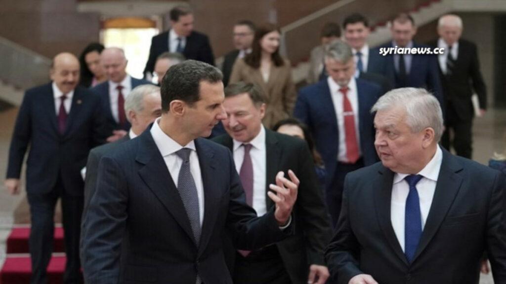 Syrian President Bashar Assad receives Russian Putin envoy Lavrentiev about helping Erdogan