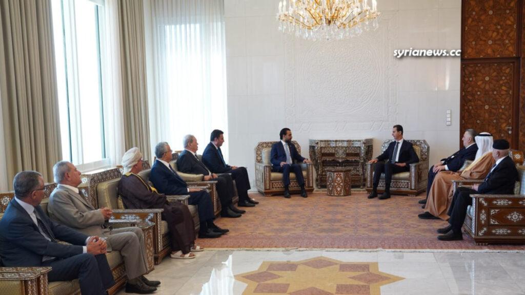 Syrian President Bashar Assad Receives Arab Parliamentary Delegation in Damascus