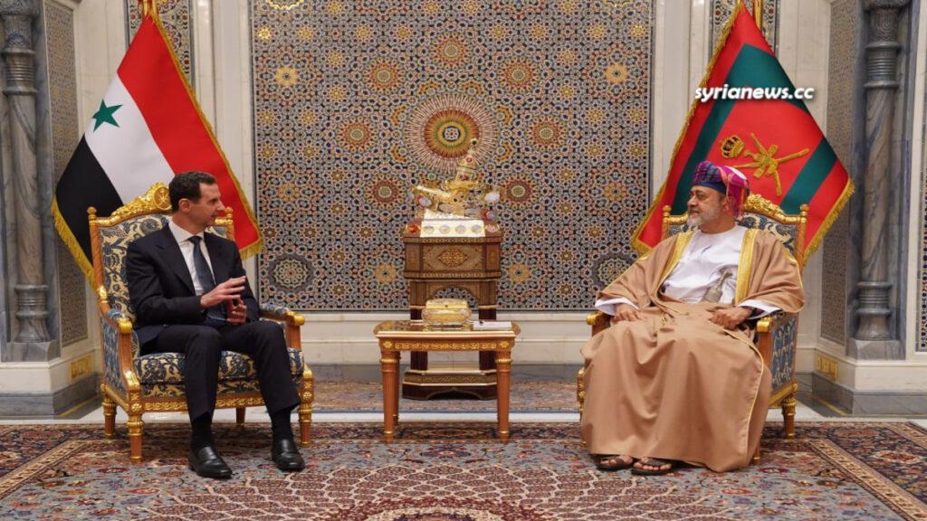 Syrian President Bashar Assad holds summit with Oman Sulan Haitham Bin Tariq in Muscat
