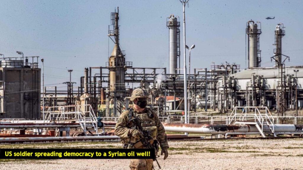 US army of Biden Forces stealing Syrian oil - file photo
