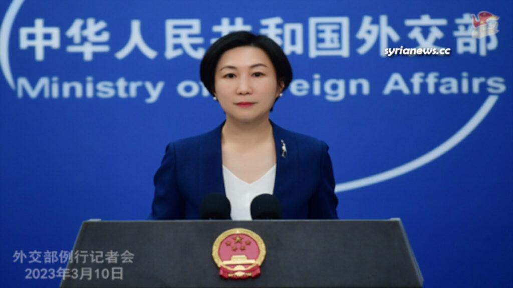 China Foreign Ministry spokesperson Mao Ning calls on USA to withdraw its troops from Syria