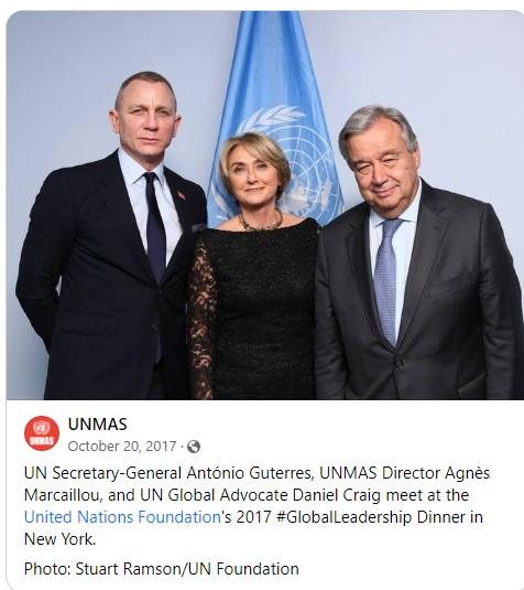 More important than demining landmines from Syria are photo ops at gala dinners for UN global governance.