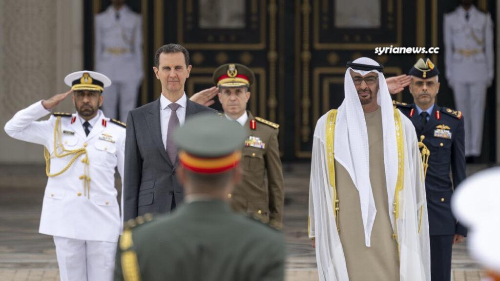 Syrian President Bashar Assad visits the United Arab Emirates UAE meets Sheikh Muhammed Bin Zayed MBZ